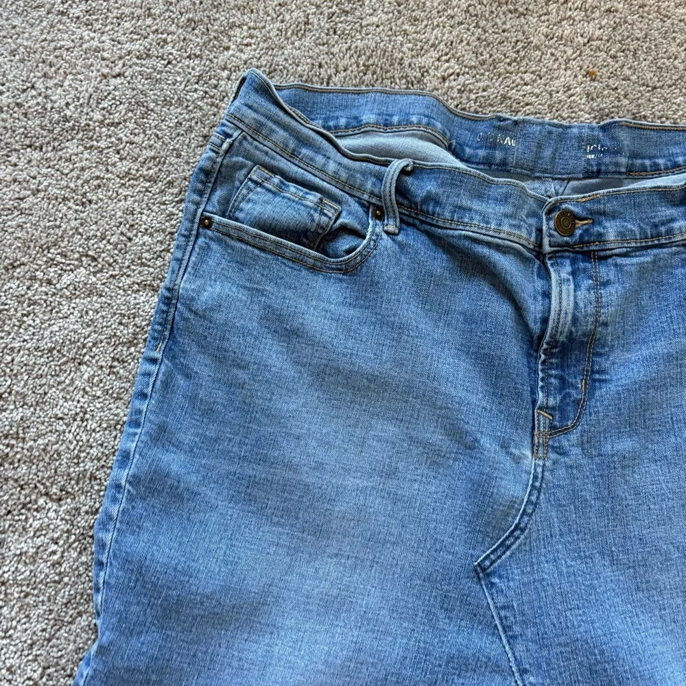 ❤️ Denim Knee Length Skirt Y2K style Old Navy Stretch 16 - Picture 5 of 10